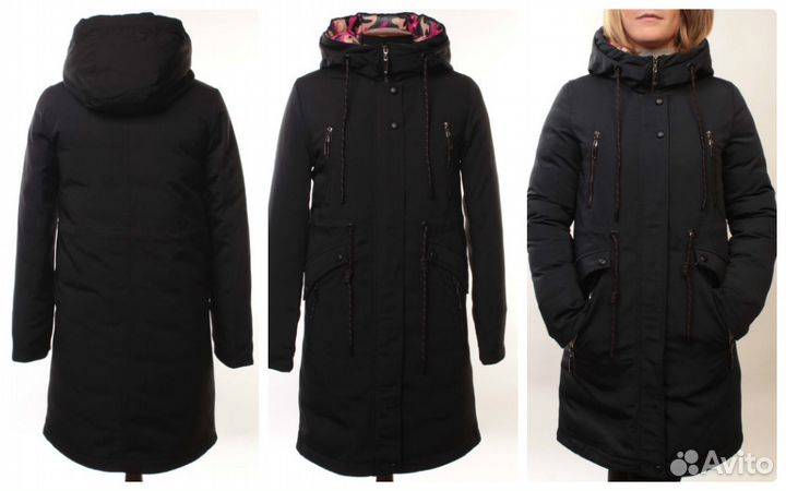 Новый зимний пуховик-парка 44/46, 50р