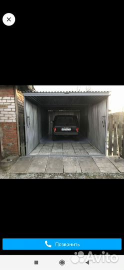 Гараж ракушка Оцинкованная