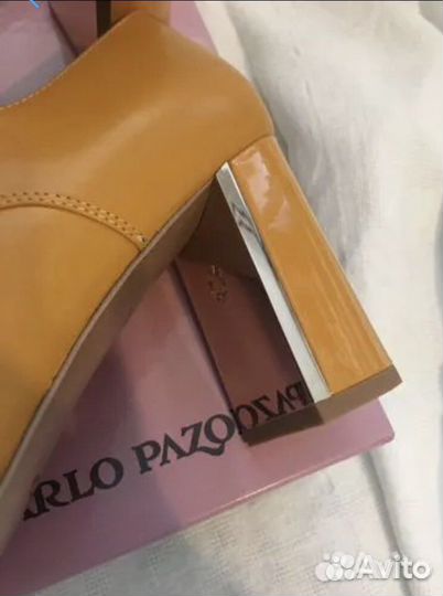 Ботинки кожа новые Carlo Pazolini 38,5 охра