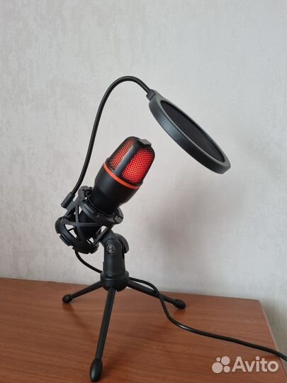 Игровой микрофон для пк стримов студийный USB