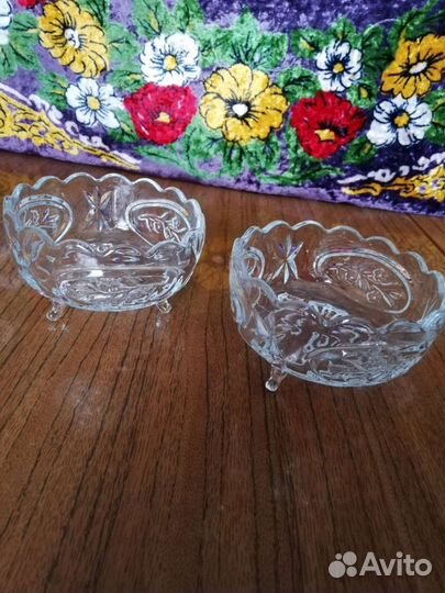 Хрустальные салатницы, конфетницы
