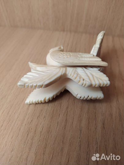 Статуэтка Глухарь, кость. СССР