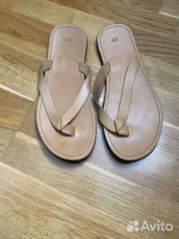 Новые кожаные мужские вьетнамки H&M 44 размер