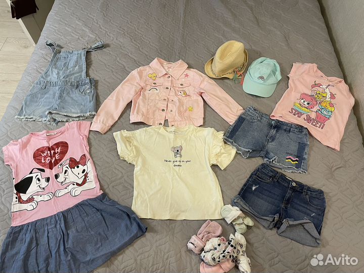 Вещи пакетом на девочку 110 116