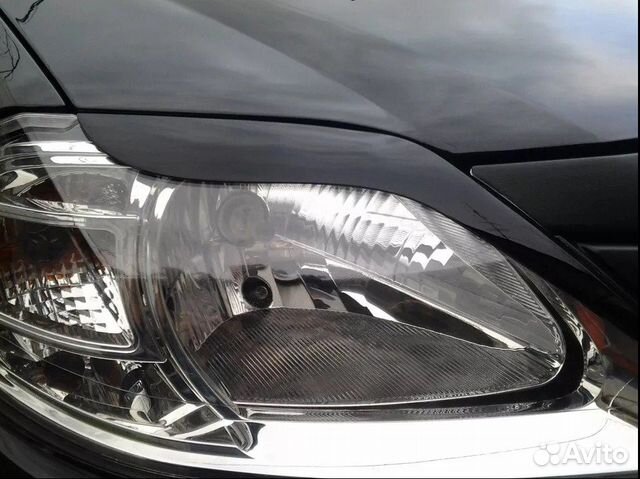 Реснички на фары - Renault Logan, 1.4 л., 2009 год