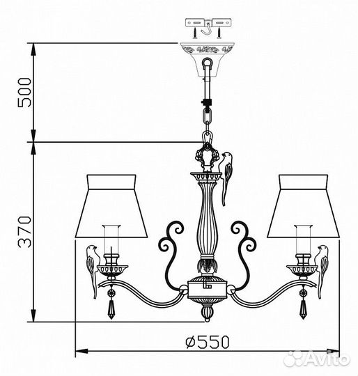 Люстра Maytoni ARM013-03-W