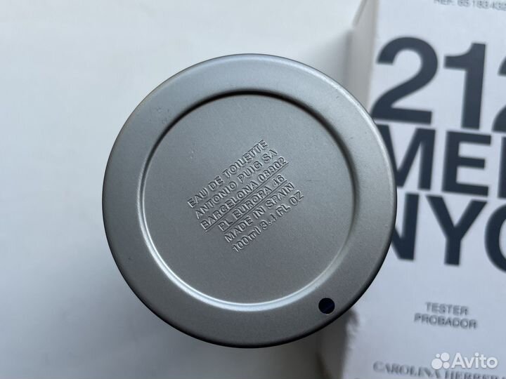 Carolina herrera 212 men 100 мл