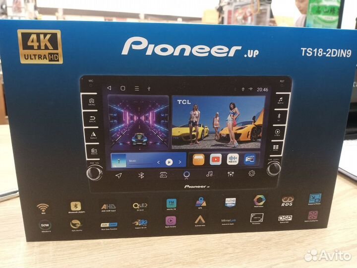 Android магнитола 4+64Gb Pioneer TS18-2D 4G+sim