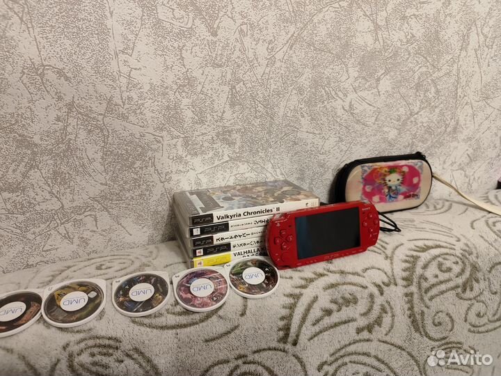 Sony PSP 2006 Deep Red Гонконг 64Гб редкие игры