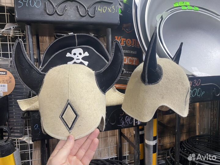 Шапка для бани и сауны Викинг 100 шерсть