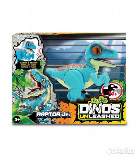 Интерактивная фигурка Dinos Uleashed Раптор (31125