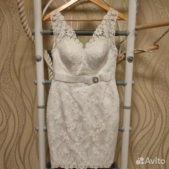 Платье свадебное вечернее 42-44 трансформер