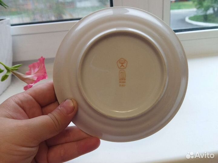 Чашка кофейная с блюдцем Рига СССР