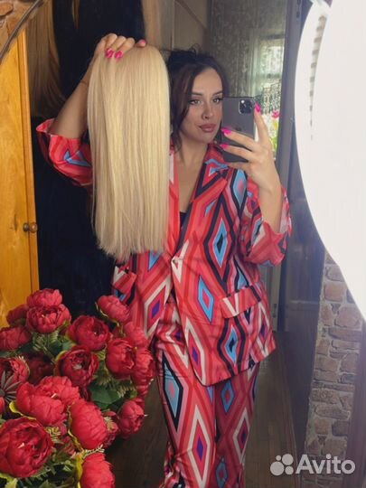 Волосы для наращивания блонд