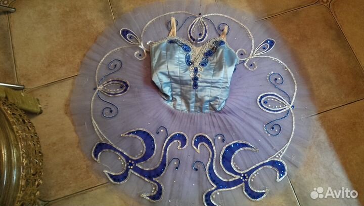 Пачка балетная. Голубая. Почти новая