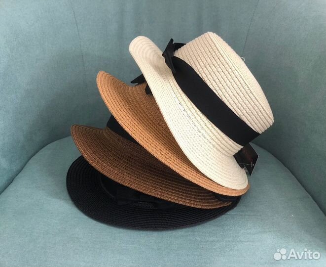 Шляпы Канотье женские пляжные летние