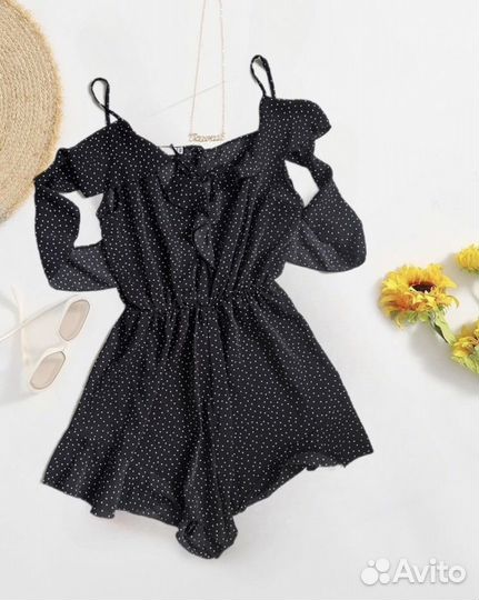 Комбинезон летний женский с шортами пляж 44 (М)