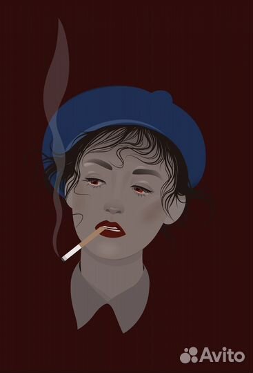 Сказочный портрет (векторная иллюстрация)