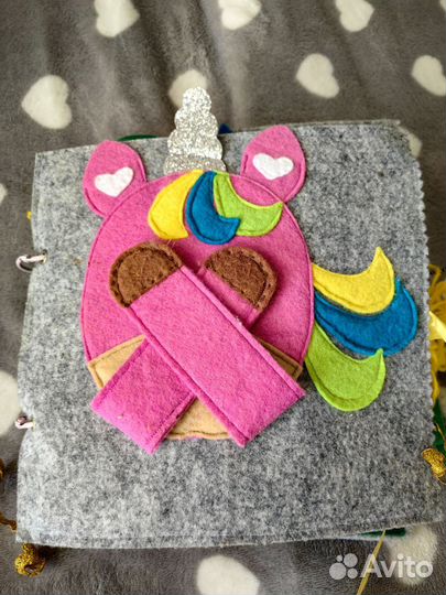 Мягкая развивающая книжка из фетра