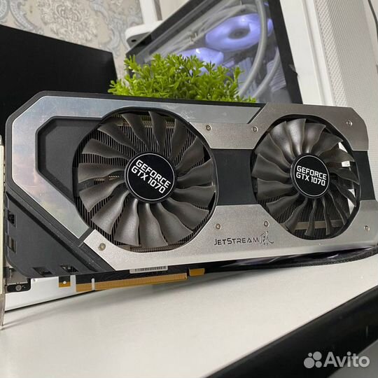 Видеокарта palit GTX 1070 super jetstream