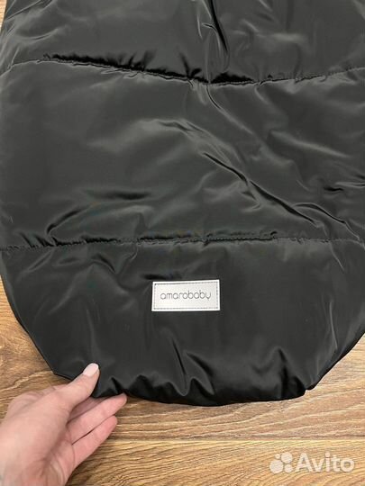 Меховой конверт amarobaby в коляску, в санки