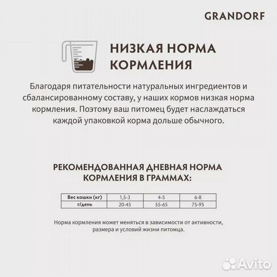 Корм д/стерил кошек Grandorf индейка 2кг