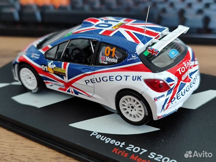 Модель 1/43 Peugeot 207 Rally Altaya