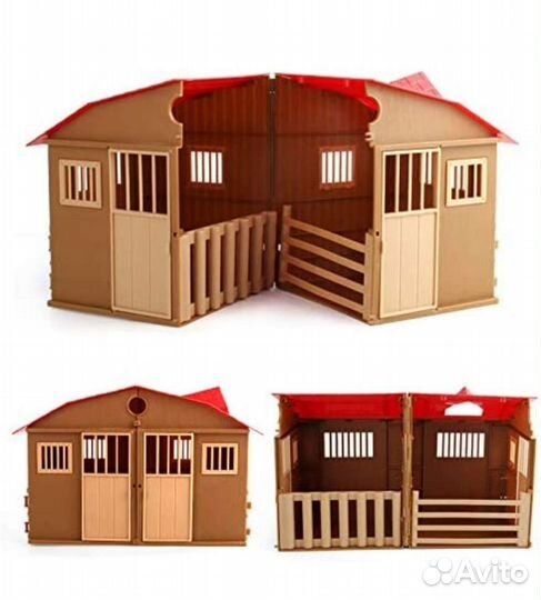Конюшня игрушка животные дикие лошади