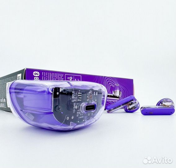 Беспроводные Наушники JBL Tune Flex(прозрачные)