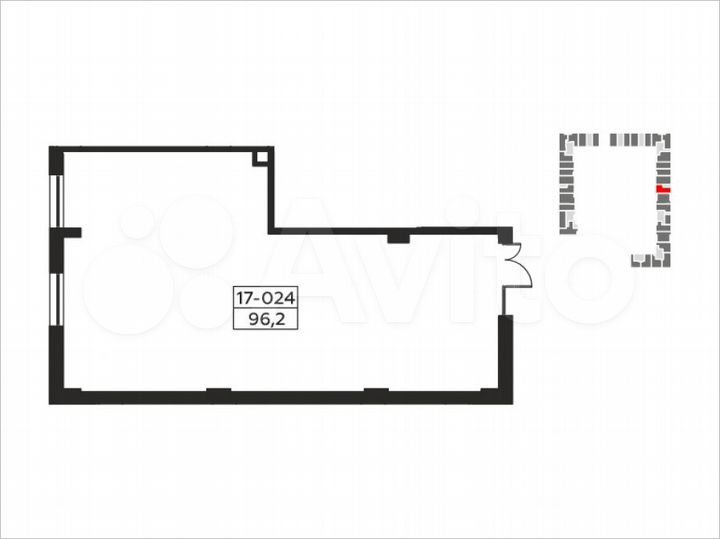 Аренда, торговое помещение, площадь 96.2 кв.м