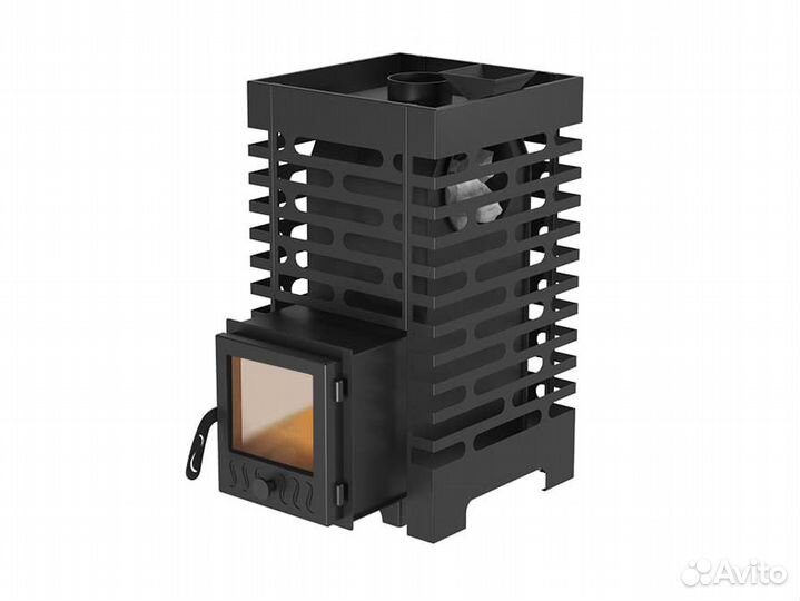 Печь для бани с закрытой каменкой