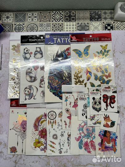 Набор переводных тату