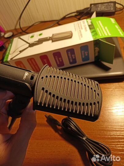 Микрофон Ritmix RDM-125 Black настольный проводной