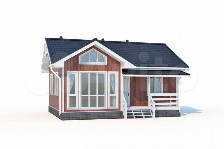 Дом 53,9 м² на участке 10 сот.