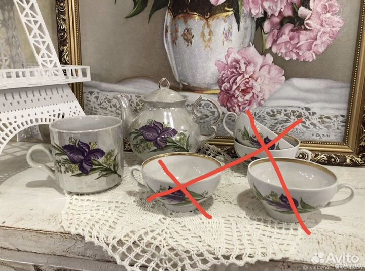 Винтажные сервизы: Фарфор Дулёво-Ликино и Прокопье