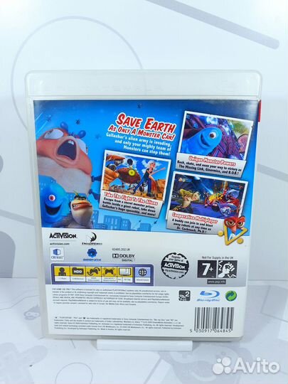Диск для PS3 Monster vs Aliens б/у с гарантией