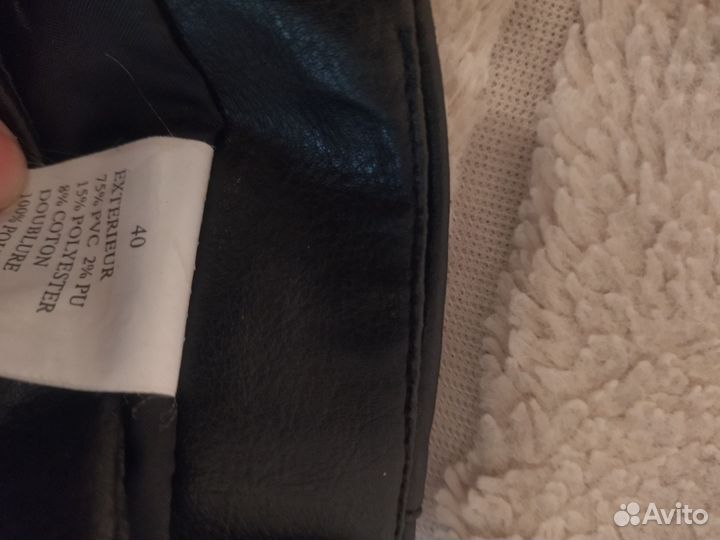 Кожаная юбка