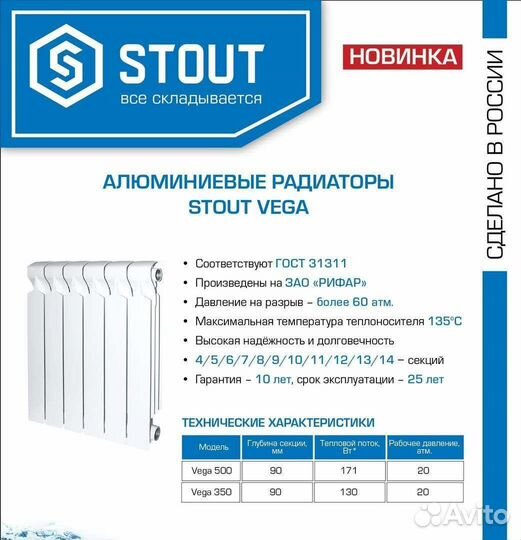 Радиаторы stout