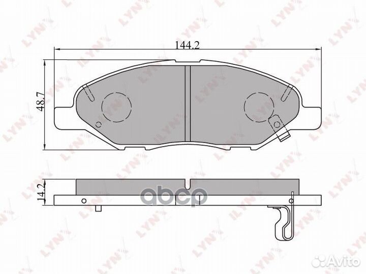 Колодки тормозные передние nissan Tiida(JP) 07