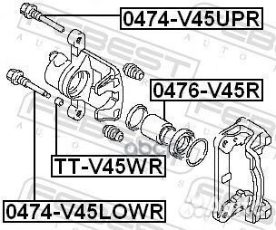 Заглушка направляющей втулки тормозного суппорт