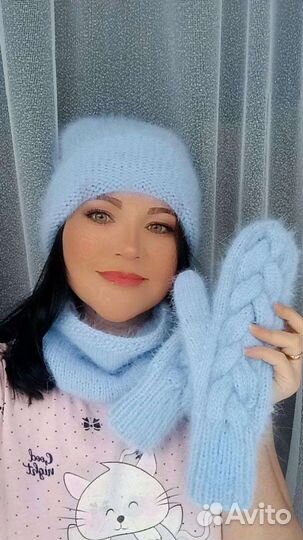 Шапка, варежки, снуд на заказ