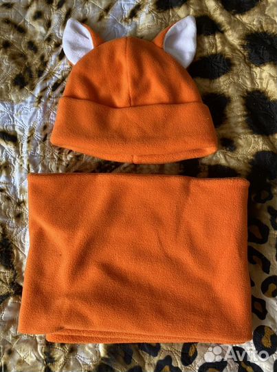 Комплект шапка и шарф зима