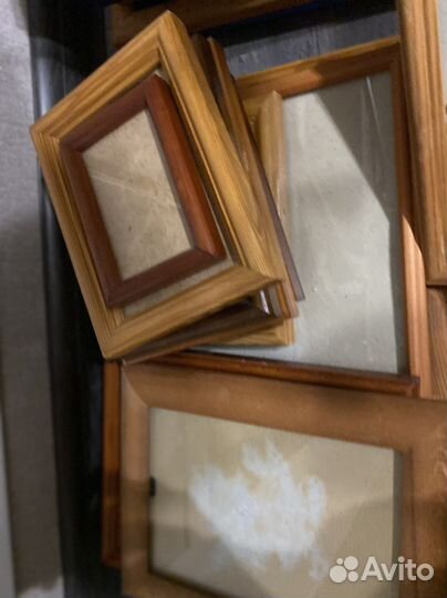 Фоторамки из дерева со стеклом