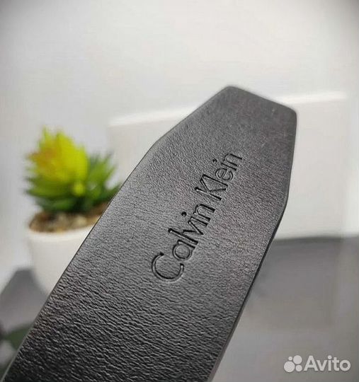 Кожаный Мужской ремень Calvin Klein