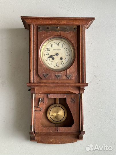 Старинные настенные часы Павел Буре, 20 век