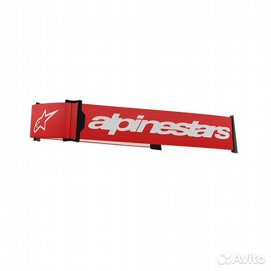 Alpinestars Supertech Goggle Strap Red Красный