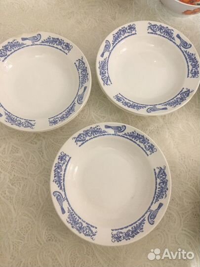 Тарелки новые глубокие СССР (12шт,10шт)