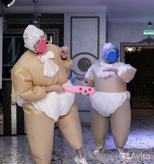 Надувной костюм пупс