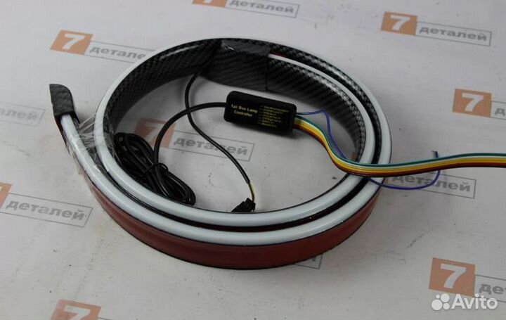 Лип спойлер задний универсальный LED Новый