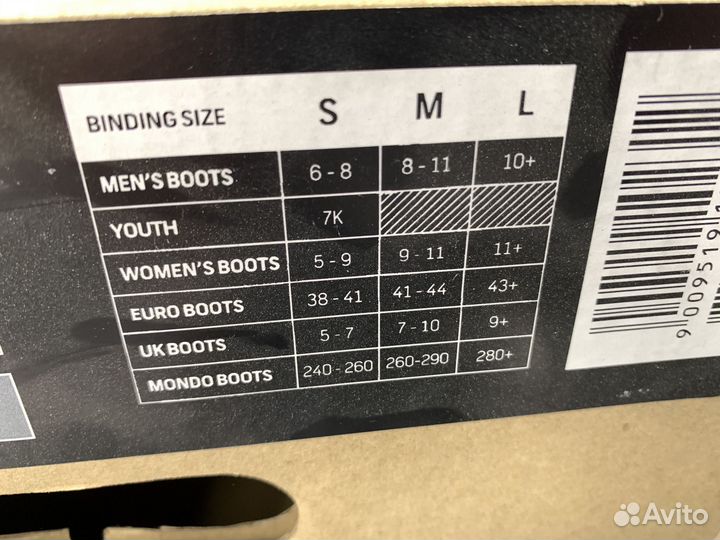 Крепления для сноуборда M Burton Cartel Новые